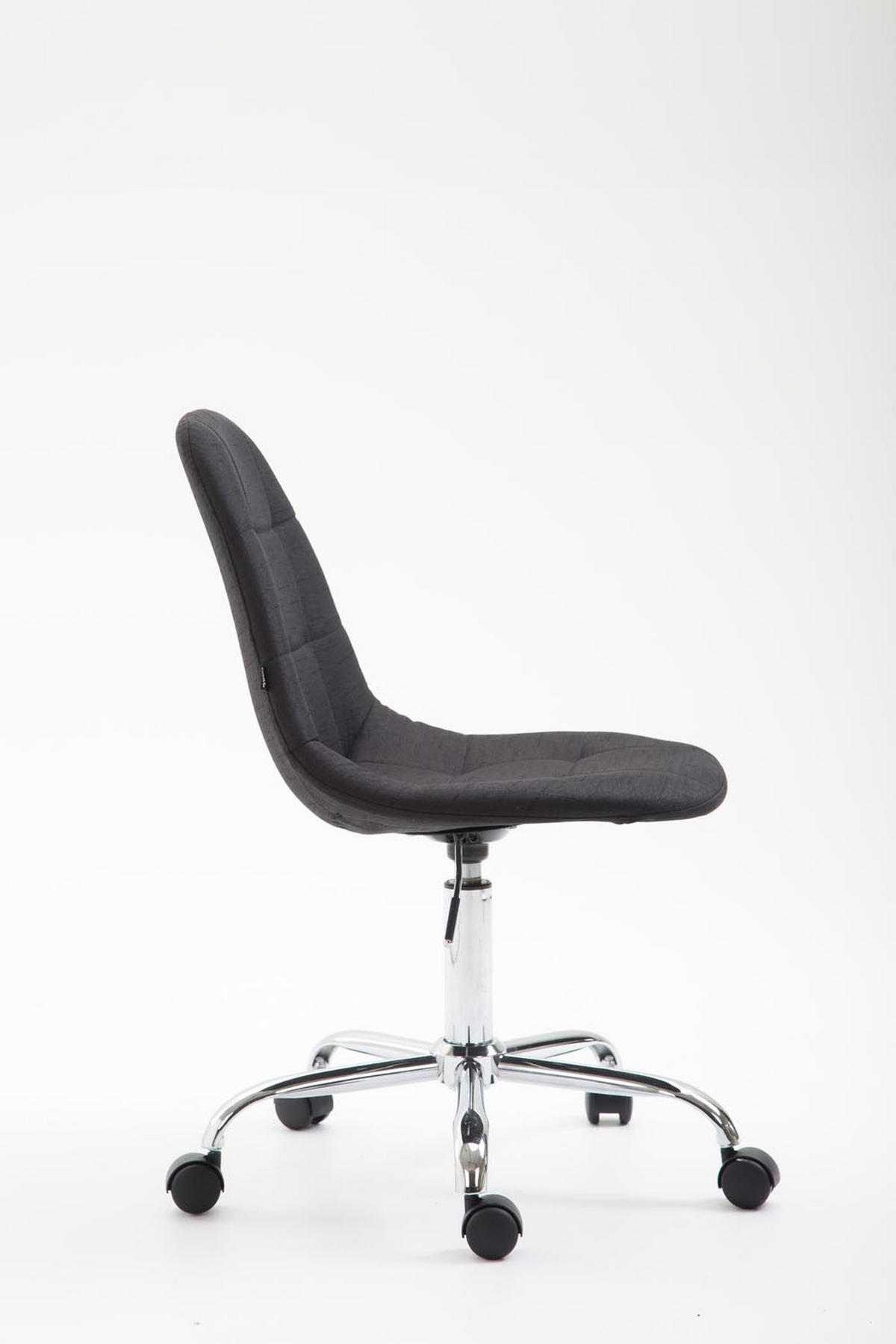 BÜROSTUHL Rhein, Stoff Schwarz - Schwarz, Textil/Metall (47/89/56cm) - TPFLiving