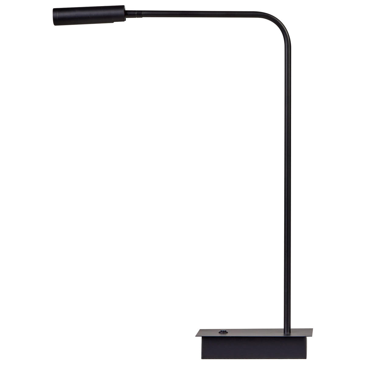 LED SCHREIBTISCHLAMPE Schwarz Lawson - Schwarz, Metall (10/27/55cm) - Beliani