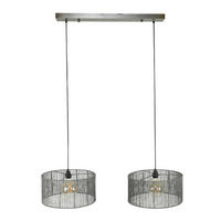HÄNGELEUCHTE String Grau 120/45/ 150 cm - Grau, Metall (120/45/150cm) - Hoyz Collection