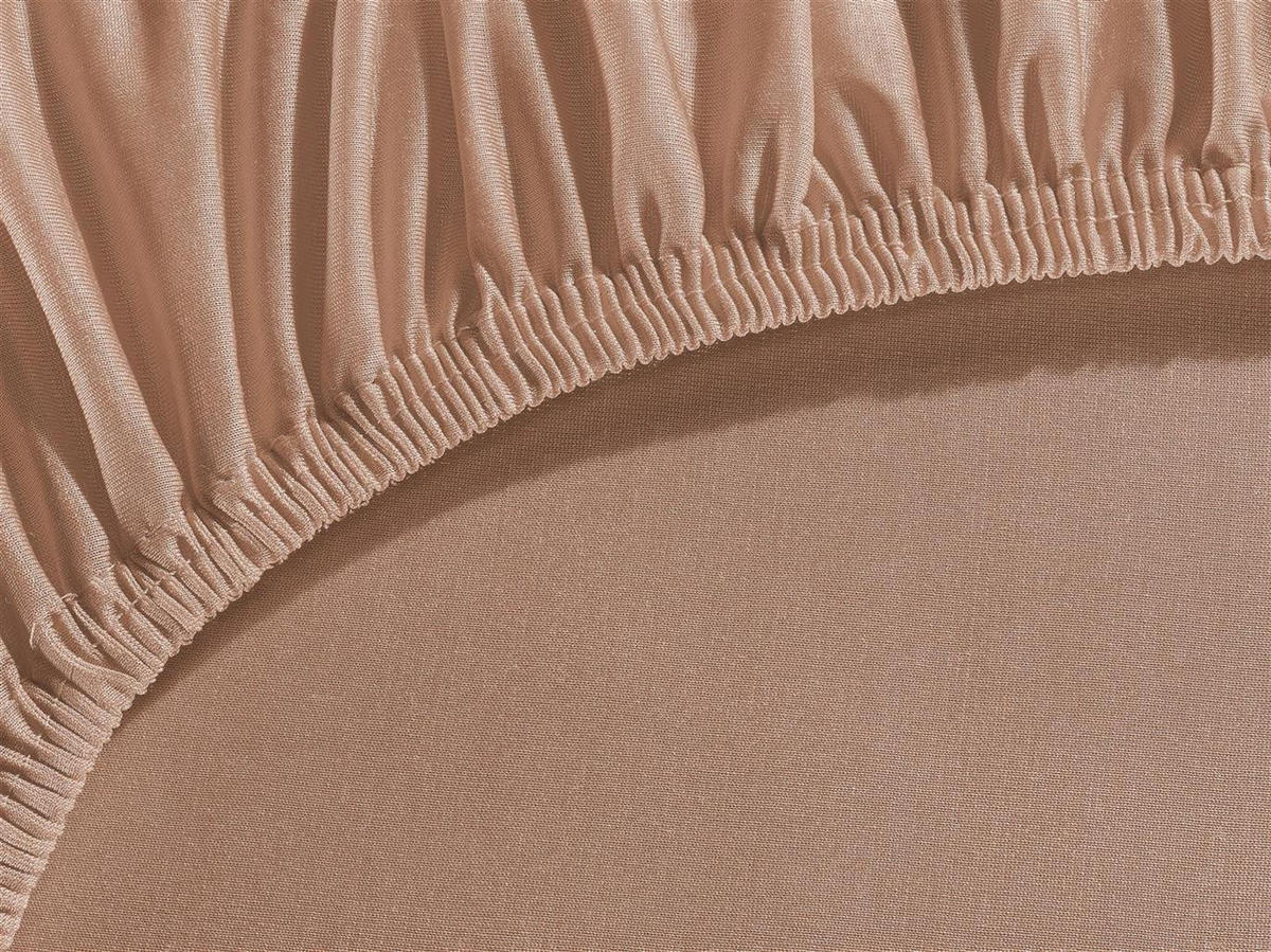 MIKROFASER-SPANNBETTLAKEN 90x200 Braun - Hellbraun, Textil (90/200cm) - Carpe Sonno