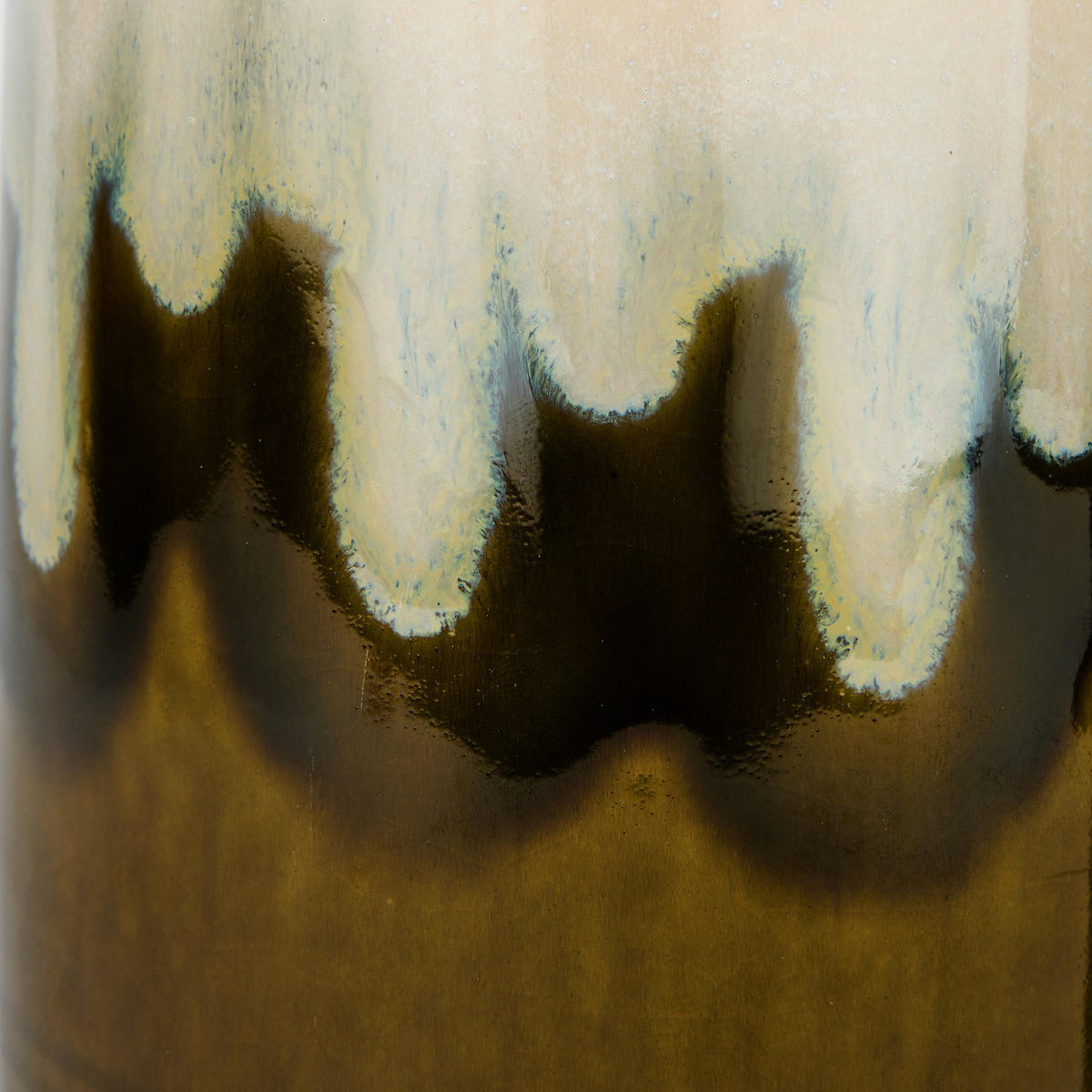 VASE Seventies - Olivgrün, Keramik (25cm) - Butlers