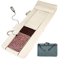 SHIATSU-MASSAGEMATRATZE ,186,5 x 60 x 11 cm,beige - Beige, Textil (60/11/186.5cm) - tectake