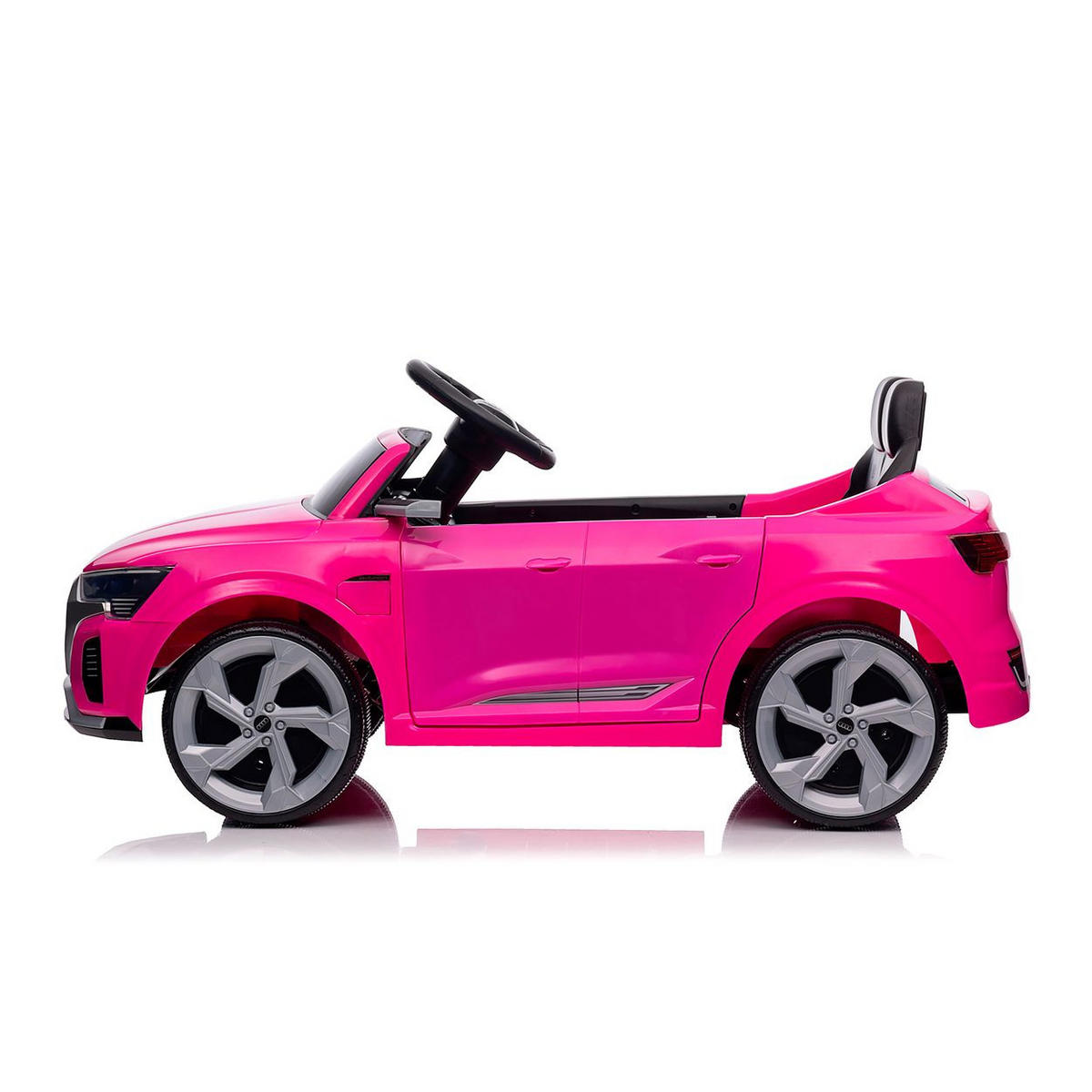 ELEKTROAUTO SUV Audi SQ8 pink Fernbedienung Doppelmotorantrieb Gurt - Rosa, Kunststoff (98/58/43cm) - Chipolino