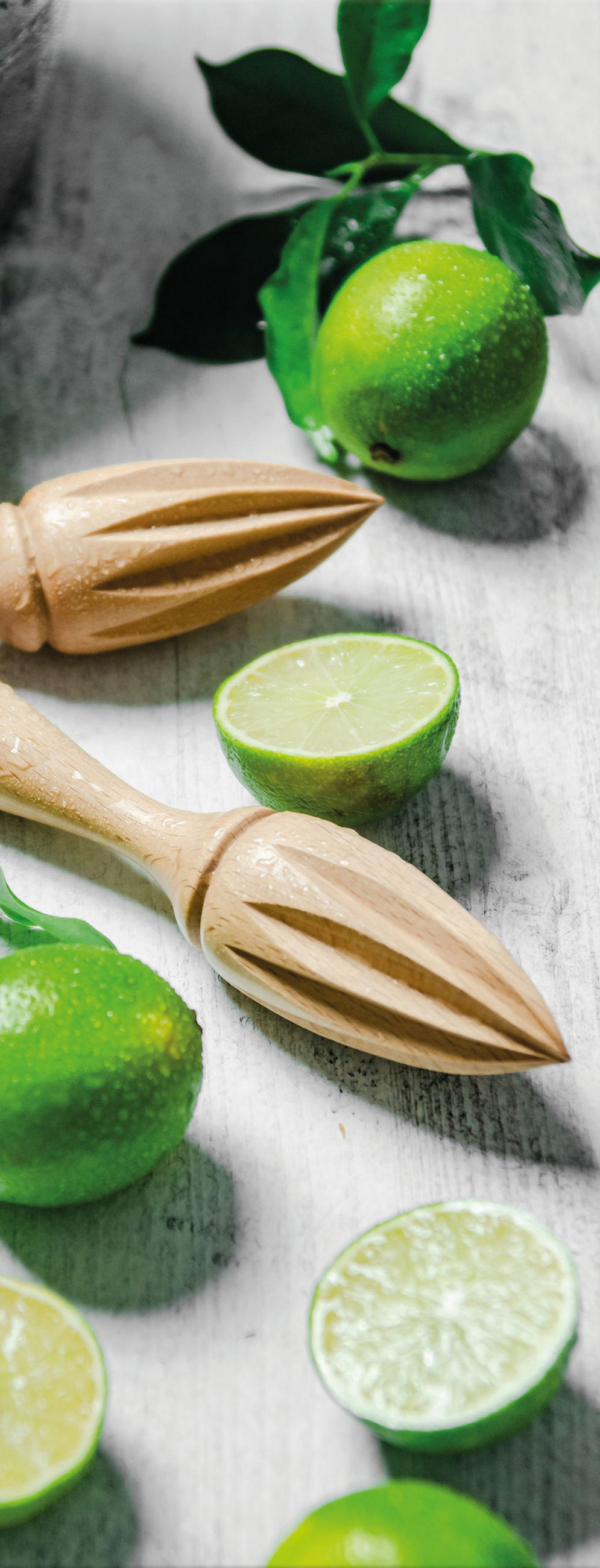 GLASBILD 30x80 cm Küche Limetten grün - Anthrazit, Glas (30/80cm) - artissimo