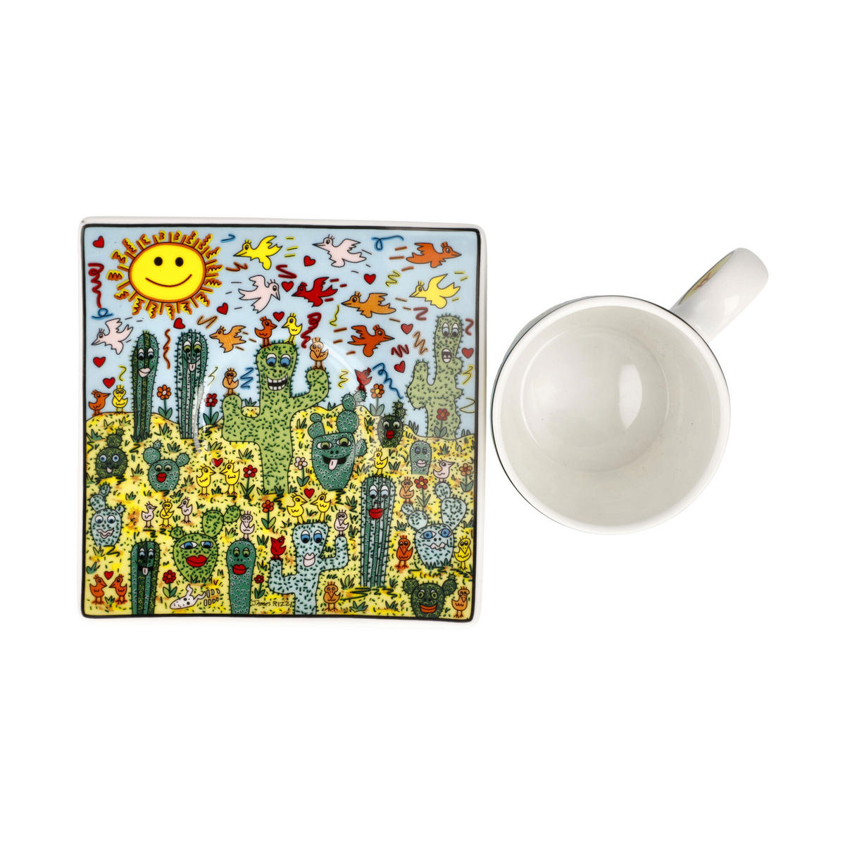 ESPRESSOTASSE James Rizzi - Desert Life, Fine Bone China, Bunt, 0.1 L - Multicolor, Keramik (0.1L) - Goebel