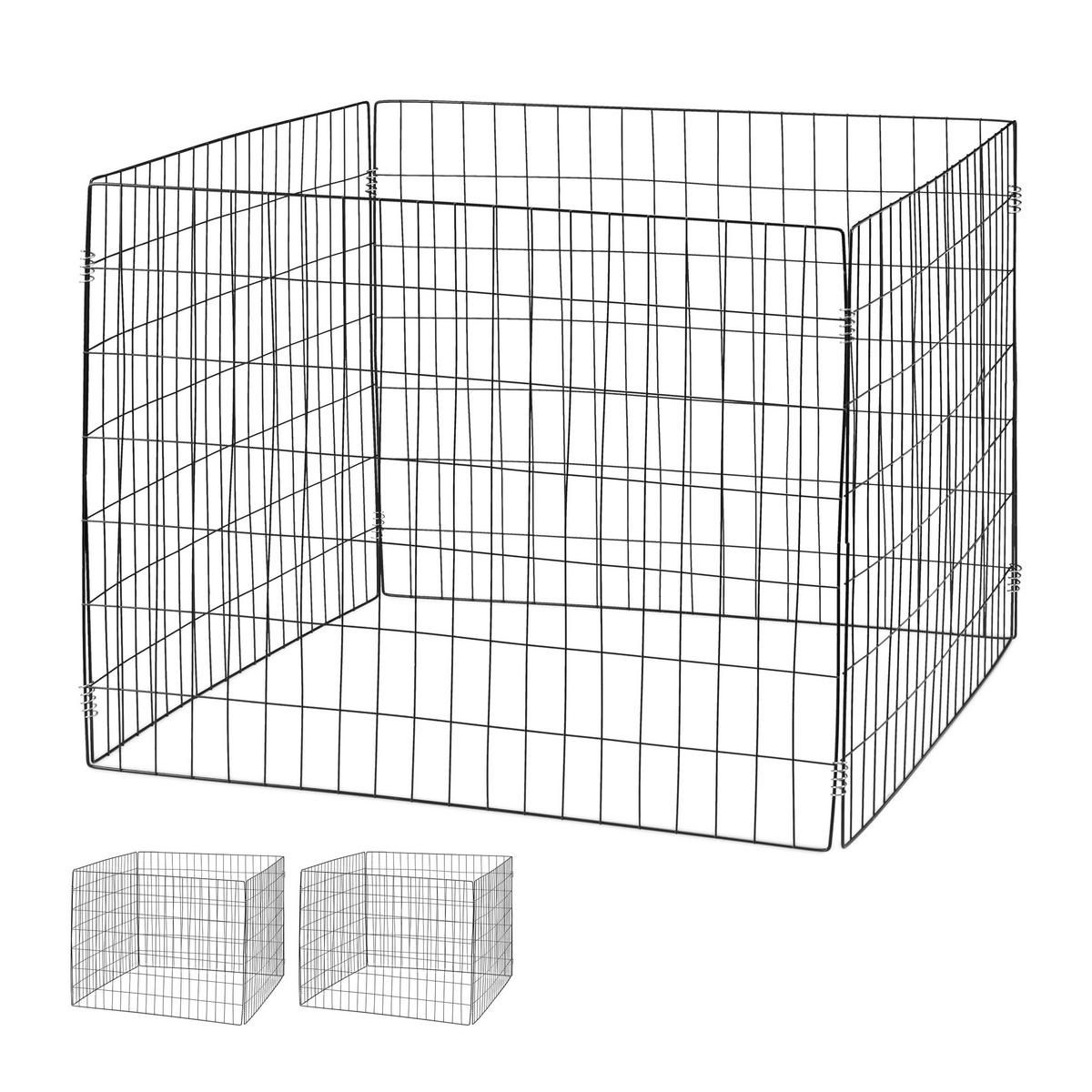 3XKOMPOSTER - Schwarz, Metall (90/70/90cm) - Relaxdays