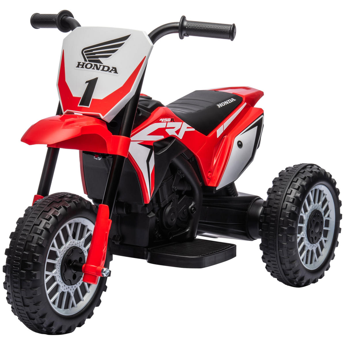 KINDERMOTORRAD DE-06192 mit Soundeffekten und Dreirad-Design Rot - Rot, Kunststoff/Metall (71/40.5/43.5cm) - ComfortXL