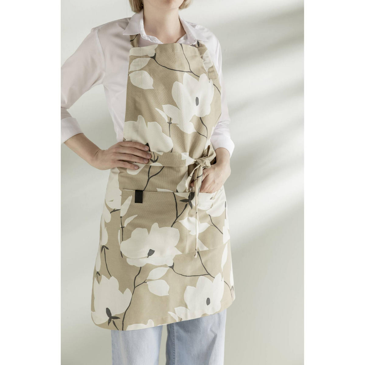 ZÁSTERA FLEUR - béžová, textil (85/85cm) - Schöner Wohnen