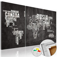 PINNWANDBILDER Schwarz-Weiß 90/60 cm - Schwarz, Naturmaterialien/Textil (90/60cm) - KUNSTLOFT