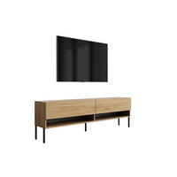 TV-LOWBOARD 170 cm Eiche Craft, gerade schwarze Beine, 170 × 32 × 52 cm - Braun, Holzwerkstoff (170/52/32cm) - 3XE LIVING