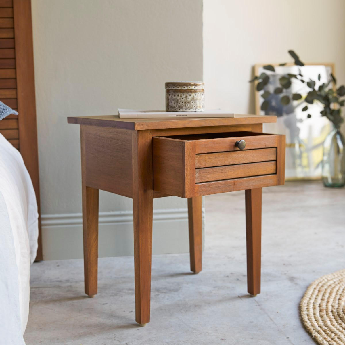 NACHTTISCH Loggia Braun aus Akazie - Braun, Holz (45/50/35cm) - Tikamoon
