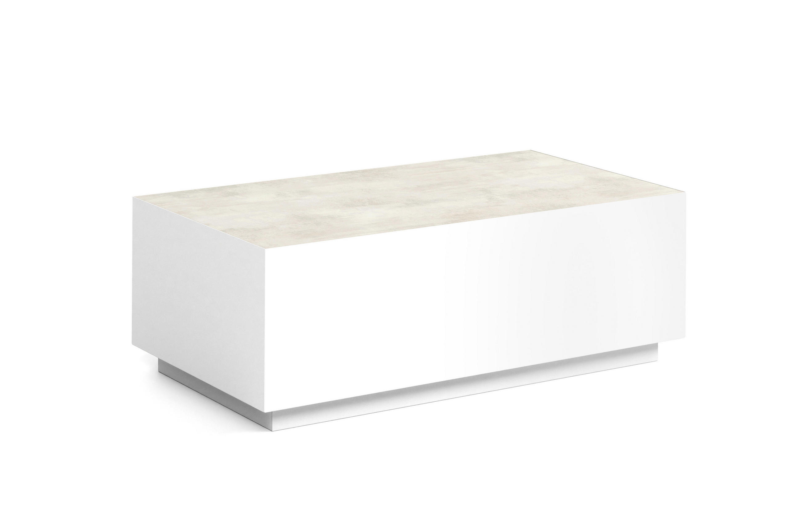 COUCHTISCH MORISS - Creme/Weiß, Holzwerkstoff (55/100/36cm) - Meblini
