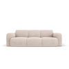 SOFA Molino aus Chenille-Stoff beige 3 Sitzplätze - Beige, Textil (95/72/235cm) - Micadoni
