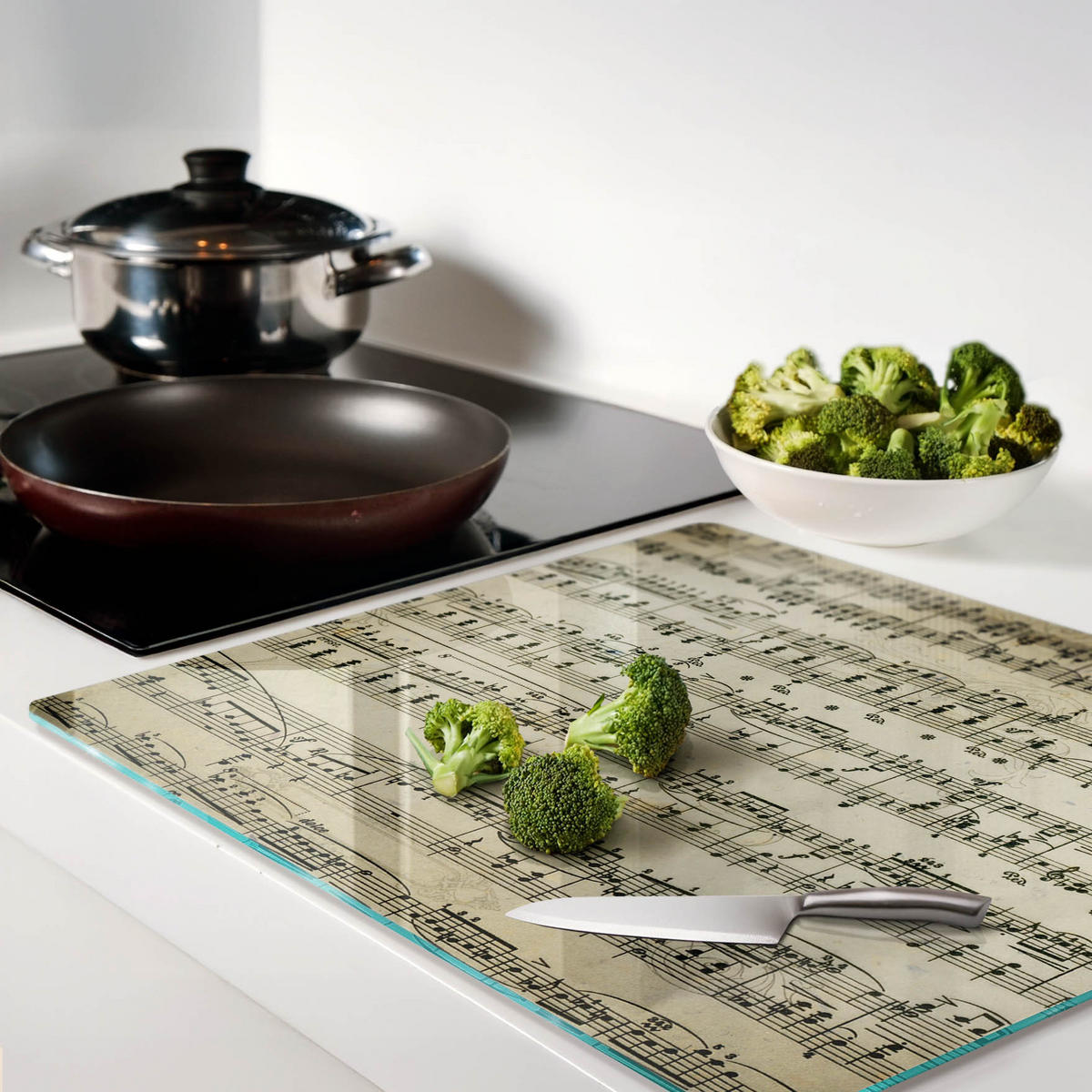 GLASPLATTE 60x52 cm Noten - Beige, Glas (60/0.4/52cm) - TULUP