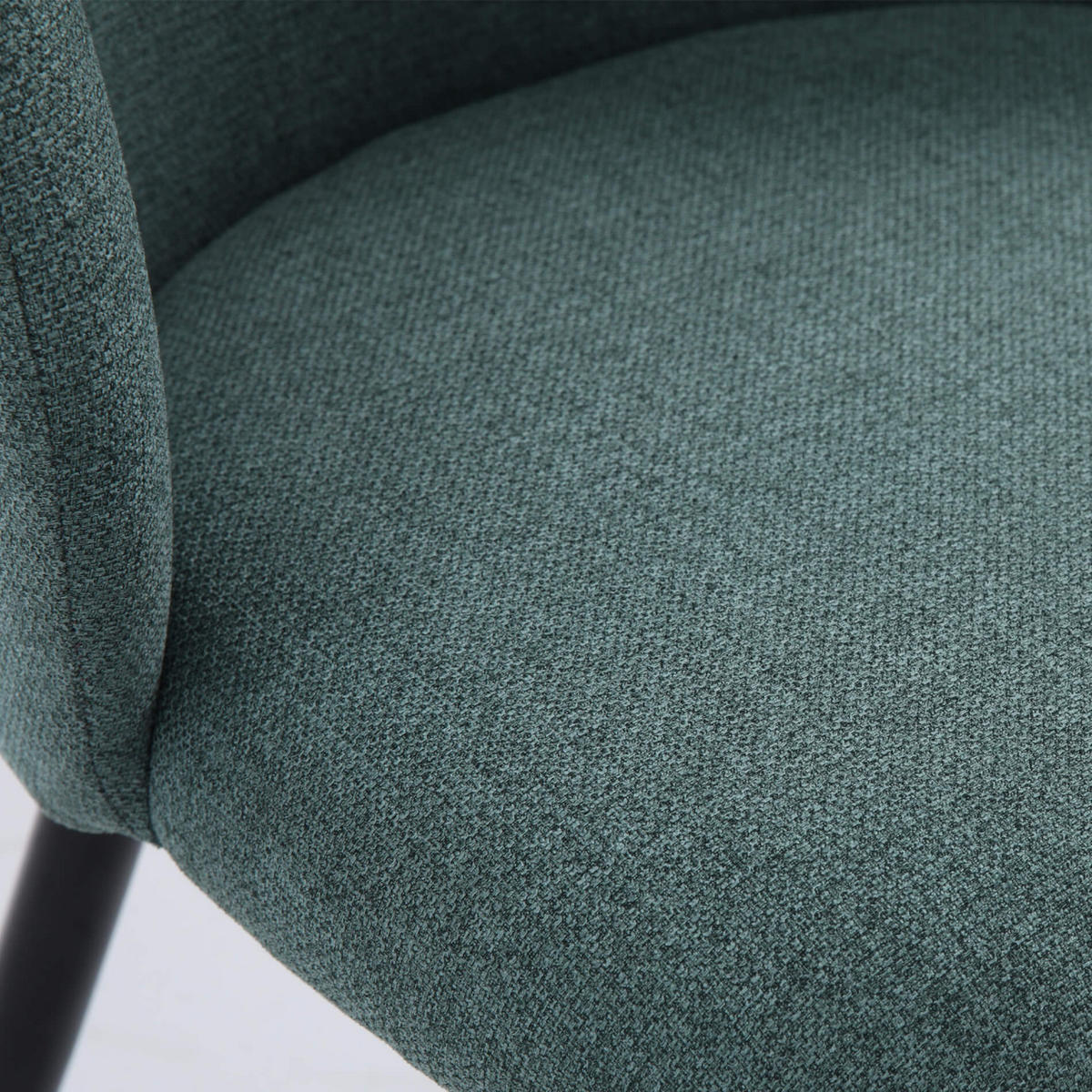 STÜHLE Polylinen Aquagrün Schwarz, SET 2 Stück - Grün, Textil (56/81/54cm) - Mobili Rebecca