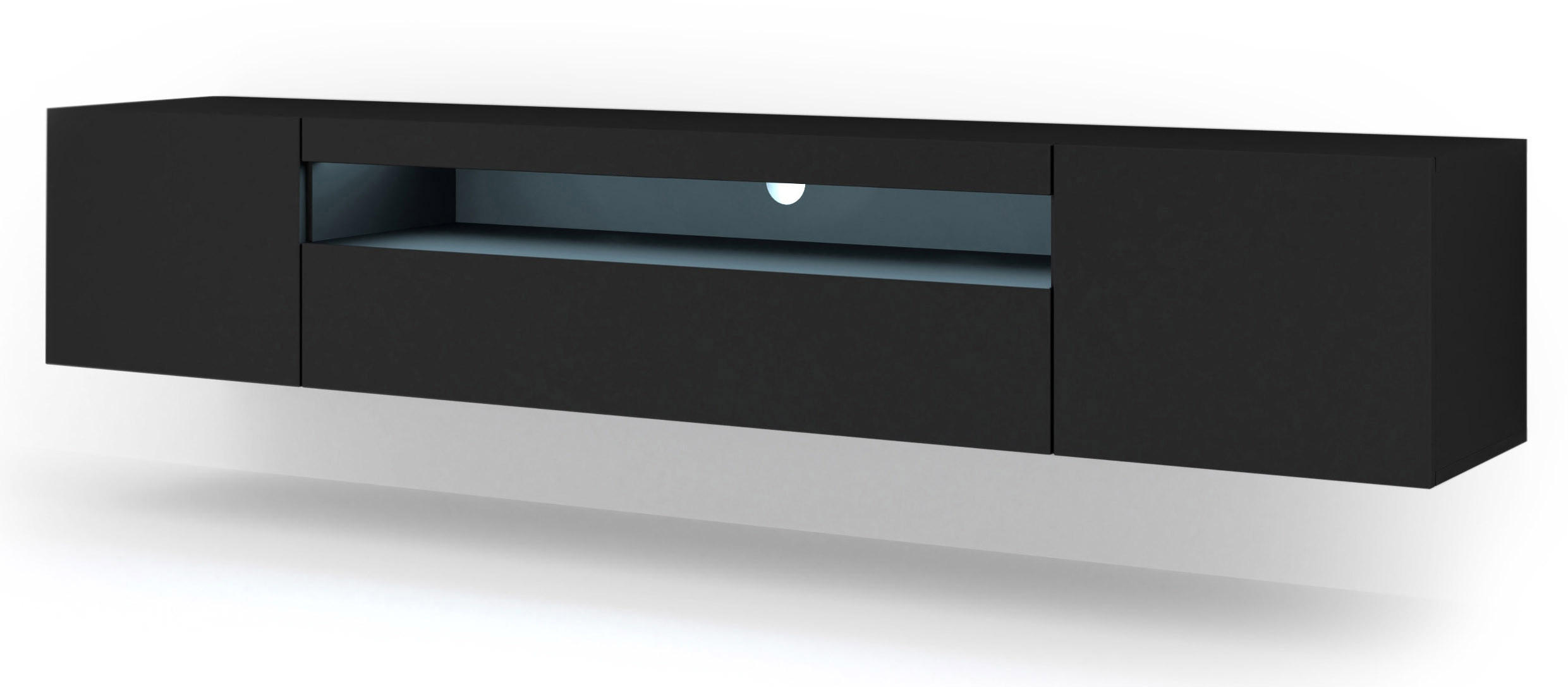 Raumhirsch Furniture TV Schwarz 200x42x37 cm