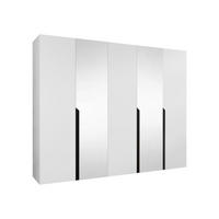 DREHTÜRENSCHRANK Mila II 250 - Schwarz/Weiß, Holzwerkstoff/Kunststoff (250/202/52cm) - MIRJAN24