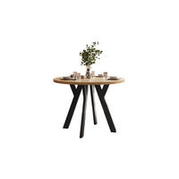ESSTISCH VOLTA LOFT 100/100/72,5 cm Tischplatte: Goldene Eiche Craft; Gestell: Schwarz - Eichefarben/Schwarz, Holzwerkstoff/Metall (100/100/72.5cm) - Lookway