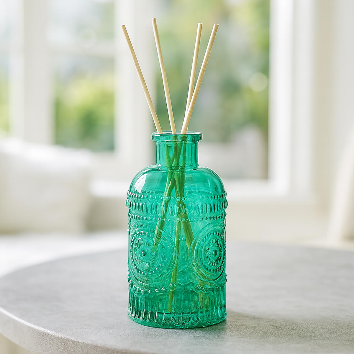 12xGLASVASE - Dunkelgrün, Glas (6/13cm) - Relaxdays