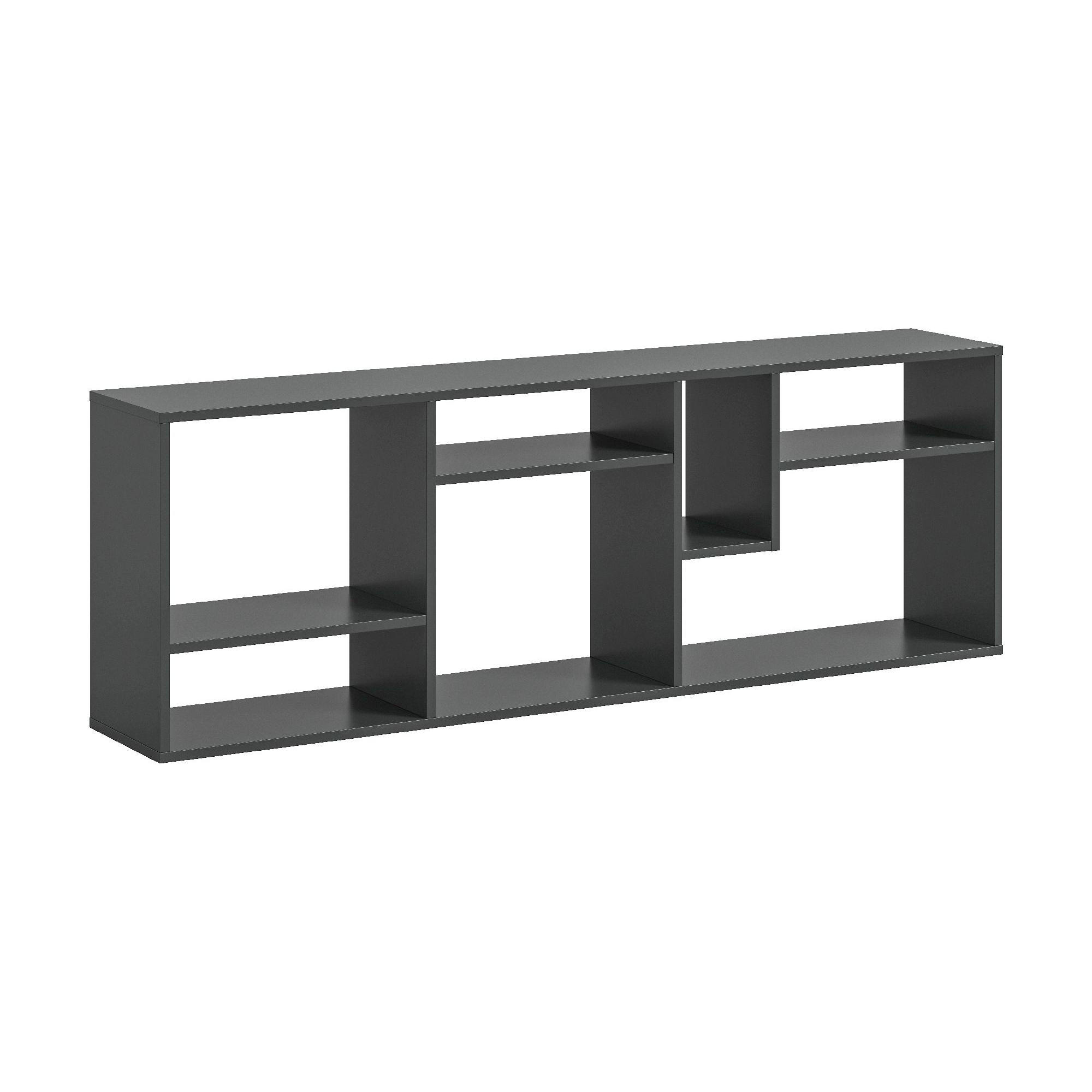 STANDREGAL Tommy 28/159/54 cm - Grau, Holzwerkstoff (159/54/28cm) - Xonox
