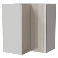 ECKHÄNGESCHRANK Brerra W12/60 Weiß / RAL 9001 creme Hochglanz 60 / 60 / 72cm - Creme/Weiß, Holz/Holzwerkstoff (60/72/60cm) - Feldmann-Wohnen