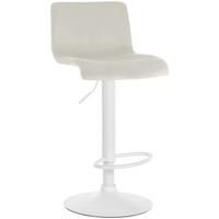 BARHOCKER Samt Creme - Creme, Textil (39/83/36cm) - CLP