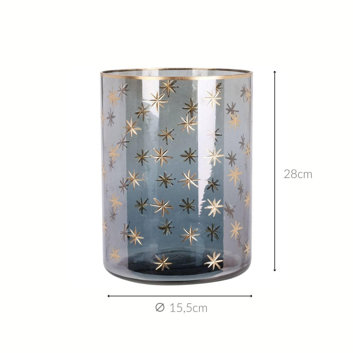 TEELICHTHALTER Glas 11 cm - Grau, Glas (11.5/15cm) - Home Styling Collection