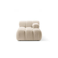 CHAISELONGUE rechts Bellis aus Boucle leichtes beige - Creme, Textil (94/70/155cm) - Micadoni