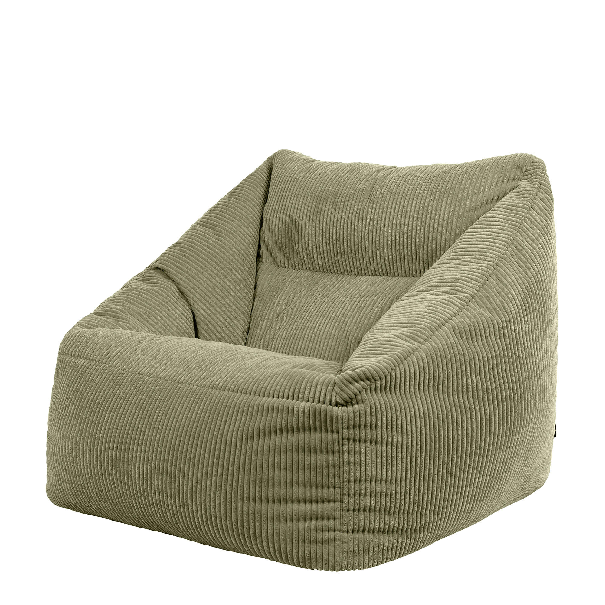 SITZSACK Cord Sessel Natalia - Salbeigrün, Textil (100/80/88cm) - icon