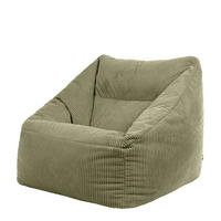 SITZSACK Cord Sessel Natalia - Salbeigrün, Textil (100/80/88cm) - icon