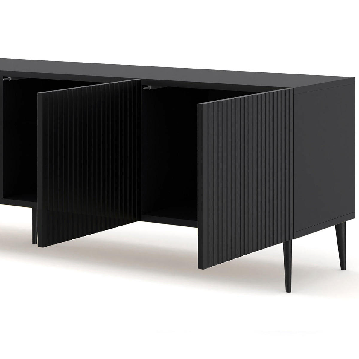 TV STOLÍK Philaé Čierna - čierna, kompozitné drevo (200/56/42cm) - Petits-meubles