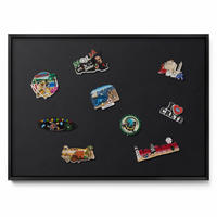 MAGNETTAFEL 70x50 cm Schwarzer Rahmen Farbe Schwarz - Mooreichefarben, Metall (70/50/0.4cm) - TULUP