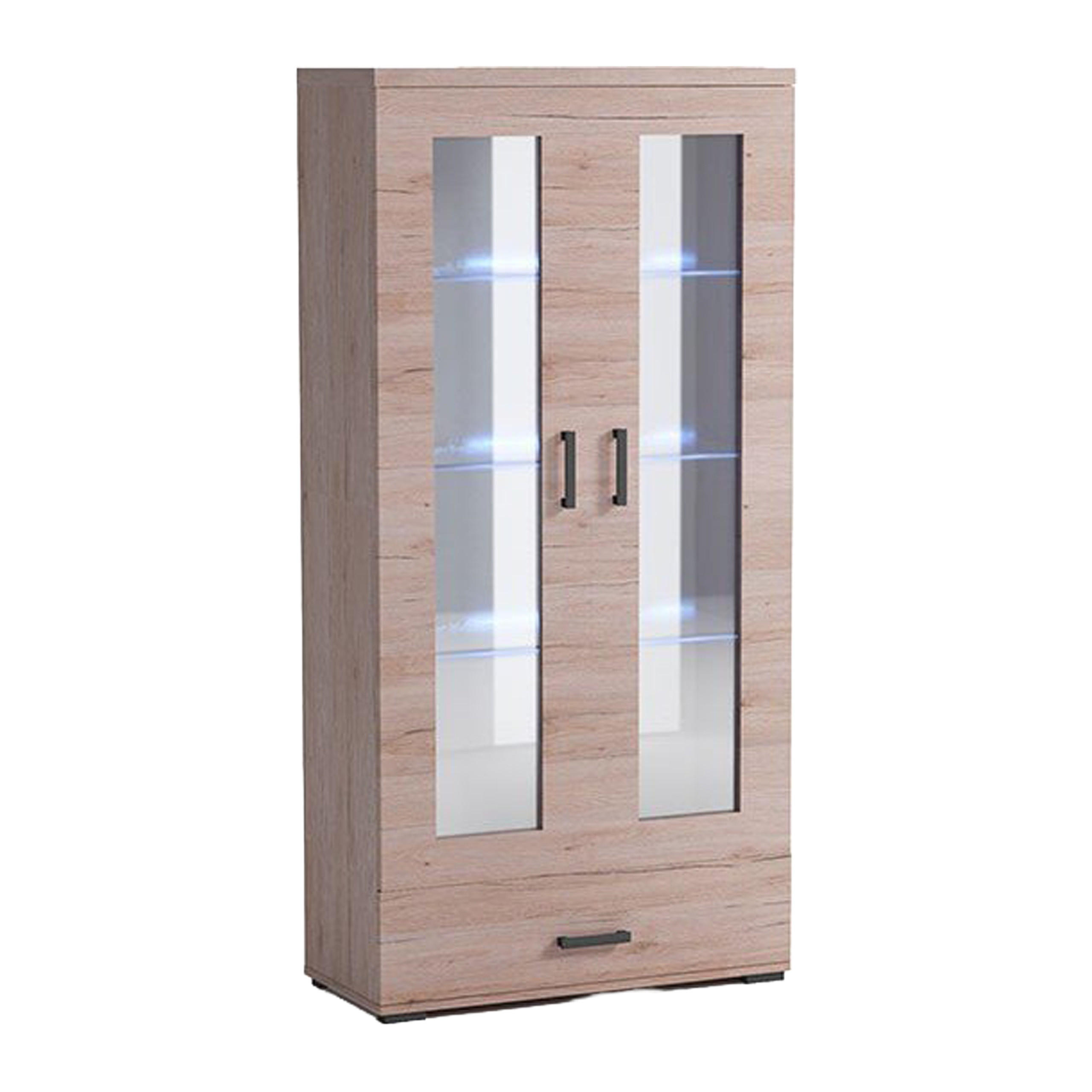 MASSENO VITRÍNA LIVORNO 80/188/40 cm Dub