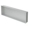 DUSCHNISCHE Silber 90/30 cm - Silberfarben, Metall (32/10/92cm) - LuxeBath