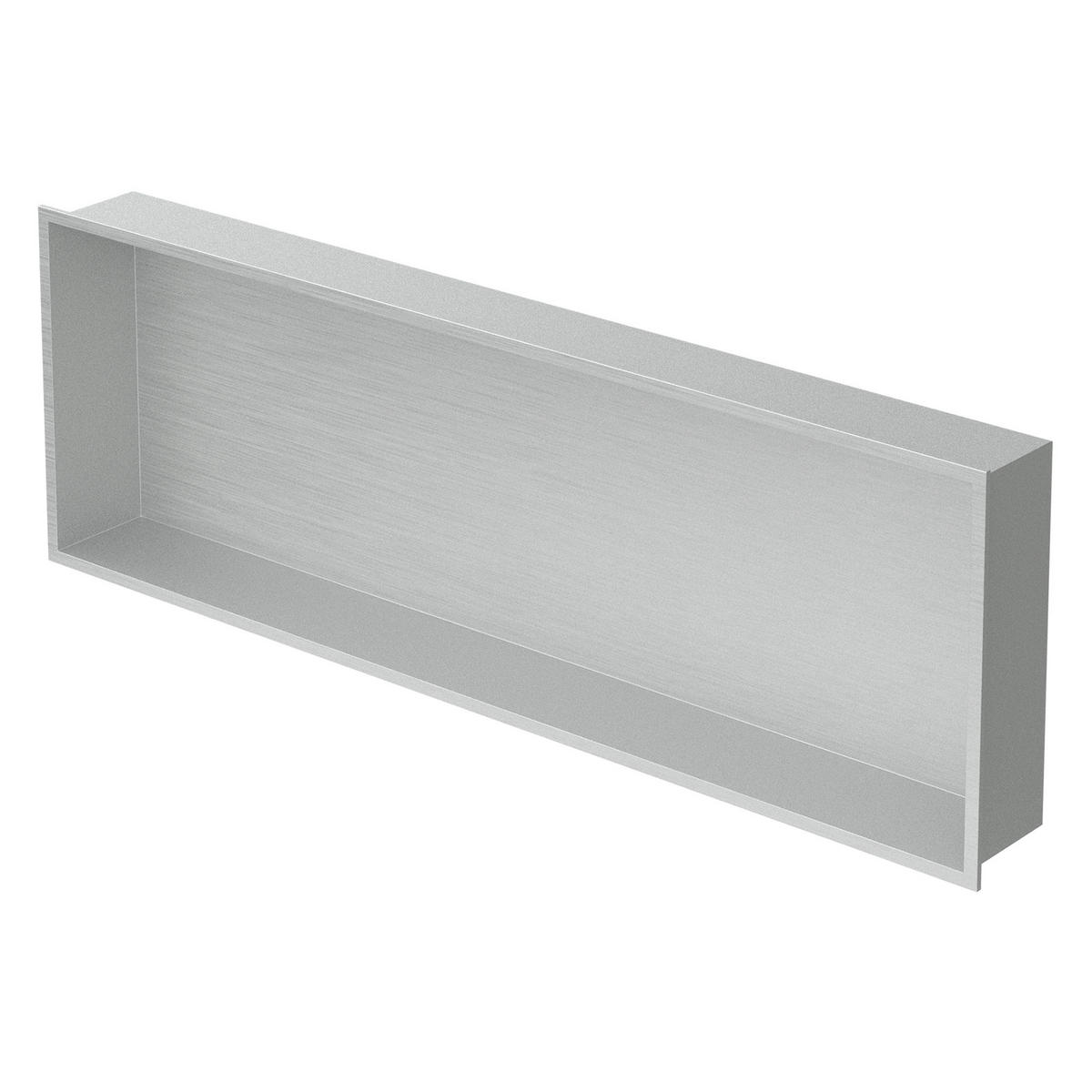 DUSCHNISCHE Silber 90/30 cm - Silberfarben, Metall (32/10/92cm) - LuxeBath