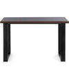 ESSTISCH CETO rechteckig Loft-Stile, Walnuss dunkel - Walnussfarben/Schwarz, Holz/Metall (80/125/77cm) - KONSIMO®