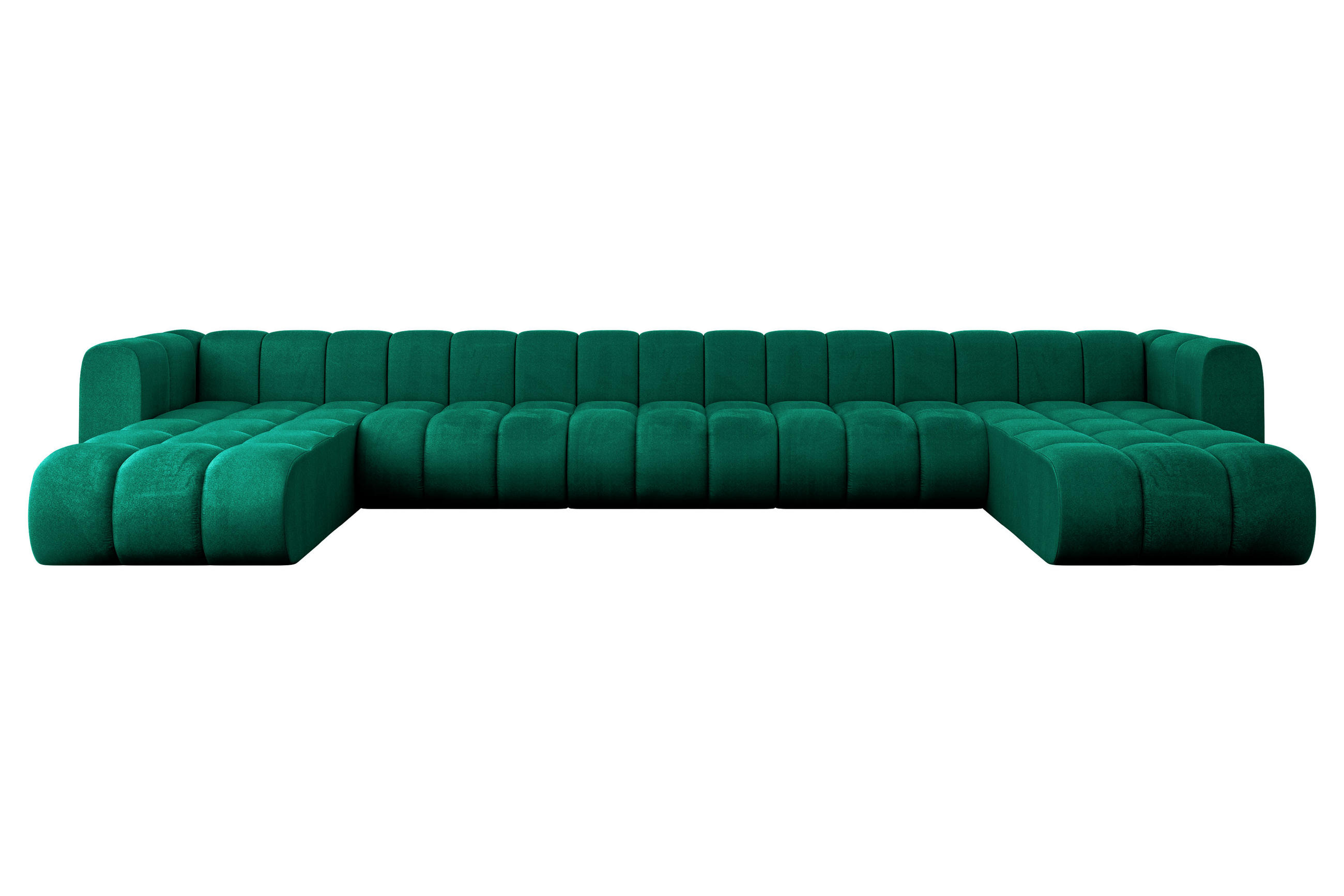 Altdecor Wohnlandschaft Dunkelgrün 501x70x177 cm