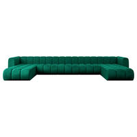 WOHNLANDSCHAFT modulares Sofa Joren-U3 - 501x177x70 cm Grün - Dunkelgrün, Holzwerkstoff/Textil (501/70/177cm) - ALTDECOR