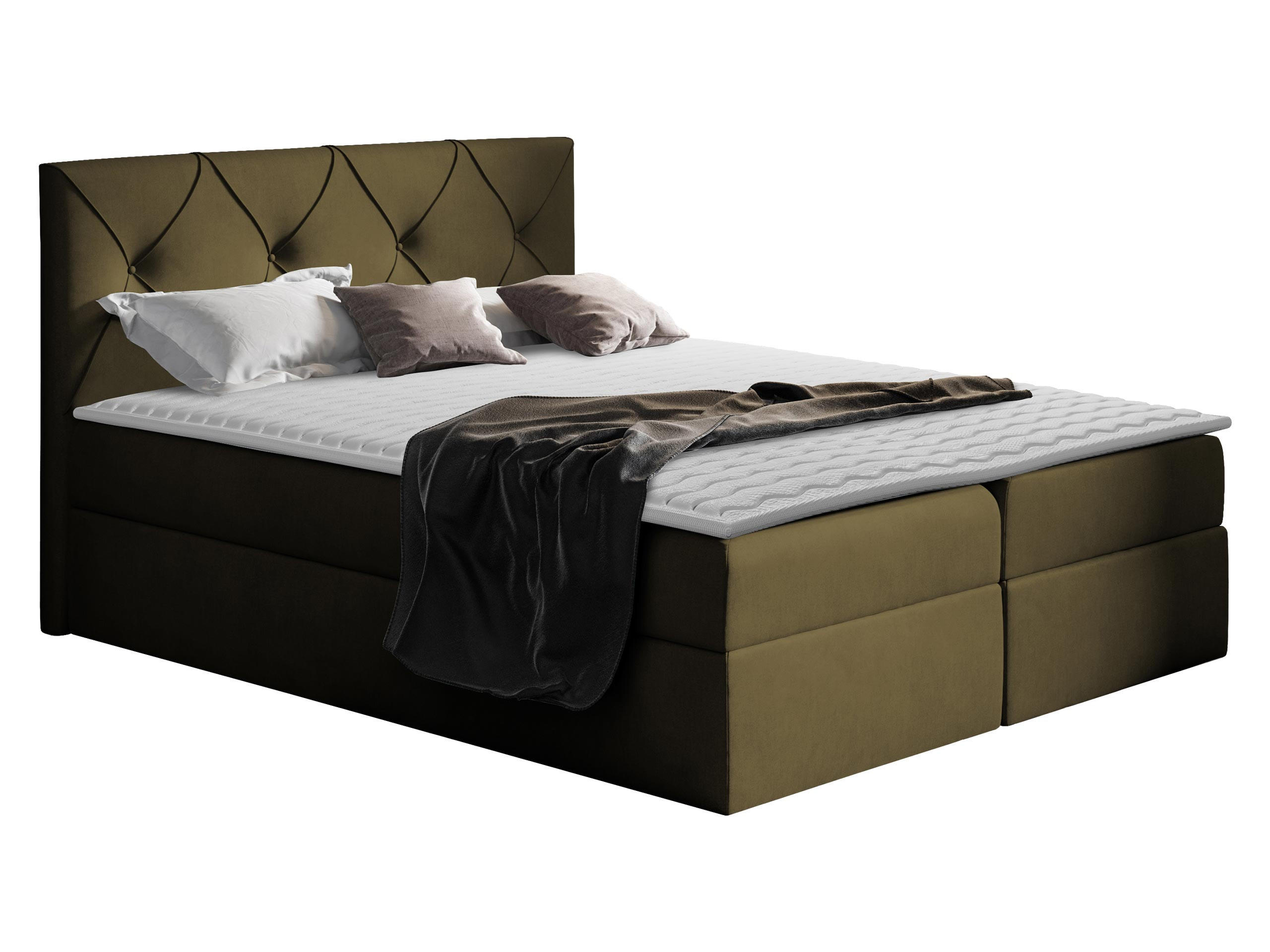 BOXBETT Crystal - Grün, Holz (120/200cm) - MIRJAN24