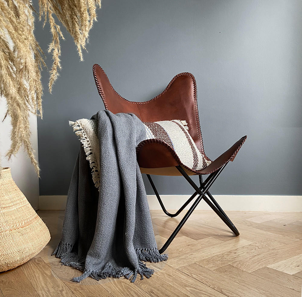 BAUMWOLLDECKE Achatgrau - Grau, Textil (127/152cm) - Malagoon