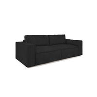 SCHLAFSOFA Vajana - Schwarz, Holzwerkstoff/Textil (240/86/102cm) - Fun Möbel