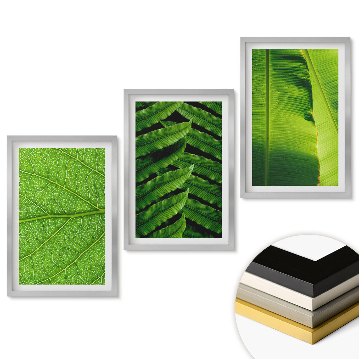 ArtPrintCave Wandbilder Silber 40x60 cm