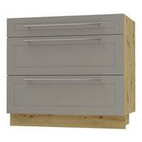SCHUBLADENUNTERSCHRANK Kvantum D3A/90 90 / 50 / 82cm - Beige/Eiche Artisan, Holz/Holzwerkstoff (90/82/50cm) - Feldmann-Wohnen