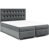 BOXBETT Trinity K-6 Bonellfederkern inkl. Topper - Graphitfarben, Holz/Holzwerkstoff (200/200cm) - Best For Home