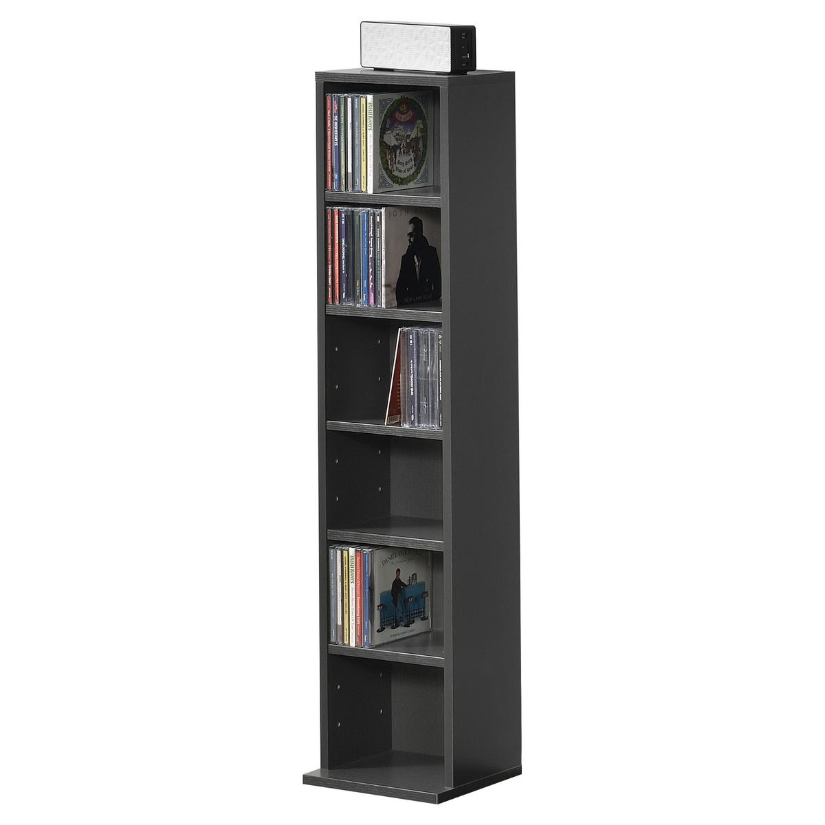 CD-REGAL Tynset - Dunkelgrau, Holzwerkstoff (20/90/20cm) - [en.casa]
