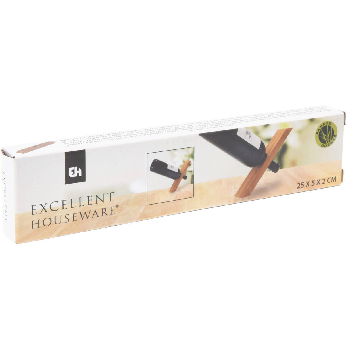 WEINREGAL Holz 25/5/2 cm - Braun, Naturmaterialien (5/3/25cm)