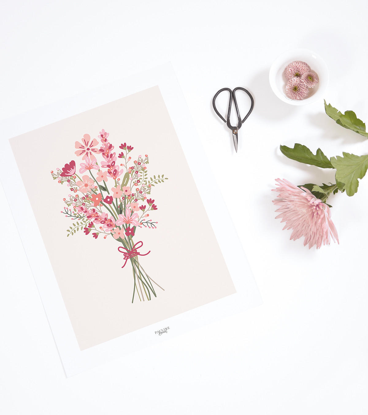 POSTER Frühlingsstrauß, 30x40 cm - Pink, Papier (30/1/40cm) - Lilipinso