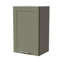 HÄNGESCHRANK Oslo W2/45 Grau / Reed Green Matt 45 / 32,5 / 72cm - Grau/Grün, Holz/Holzwerkstoff (45/72/32.5cm) - Feldmann-Wohnen