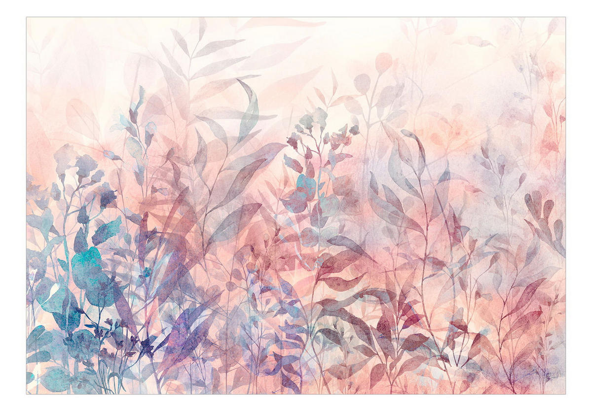 SELBSTKLEBENDE FOTOTAPETE 441/315 cm - Blau/Pink, Kunststoff/Textil (441/1cm) - KUNSTLOFT