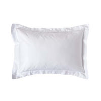 BIO-KISSENBEZUG Satin mit Stehsaum, Fadendichte 400 - Weiß, Textil (48/74cm) - Homescapes